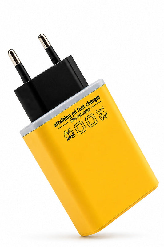 200W GaN Dual-Port Super Fast Wall Charger (120W Type-C + 80W USB-A)