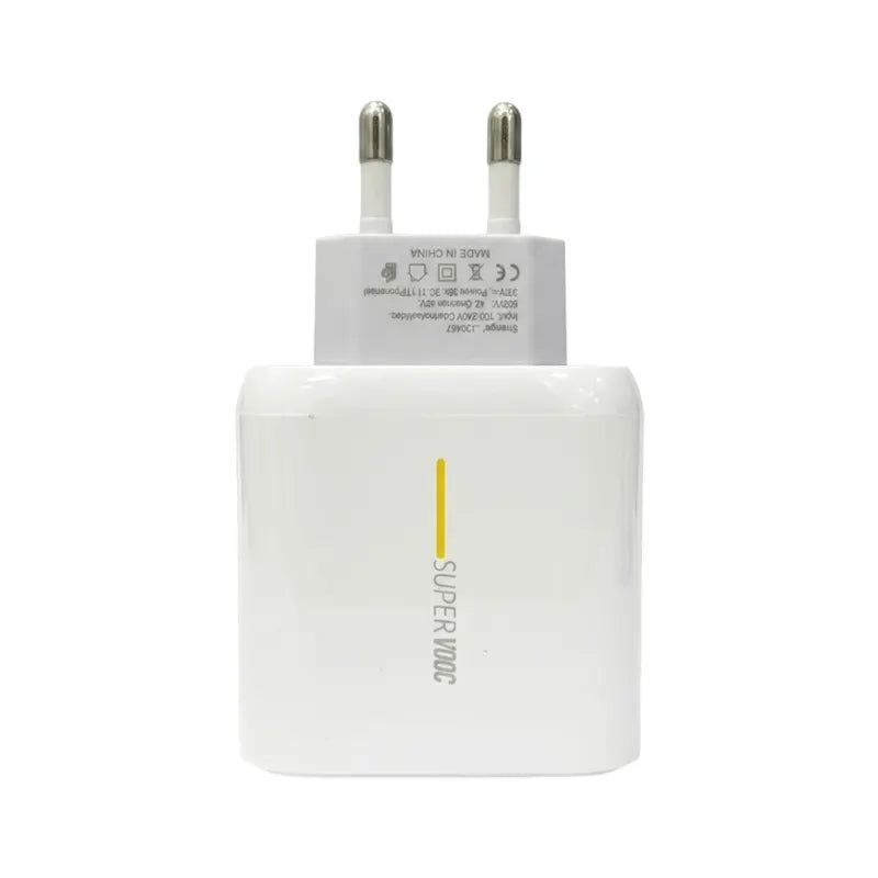 USB SuperVOOC Power Adapter with C-type cable(EU Plug)